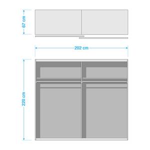 Zweefdeurkast Morten Breedte: 202 cm