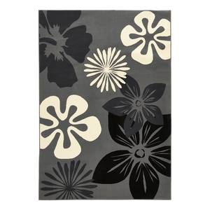 Tapis Flora Tissu - Gris foncé - 80 x 150 cm