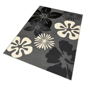 Tapis Flora Tissu - Gris foncé - 80 x 150 cm