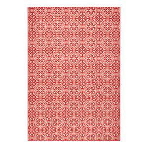 Kurzflorteppich Pattern Mischgewebe - Rot - 160 x 230 cm