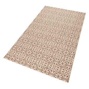 Kurzflorteppich Pattern Mischgewebe - Beige - 160 x 230 cm