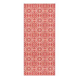 Tapis de couloir Pattern Tissu - Rouge - 80 x 200 cm