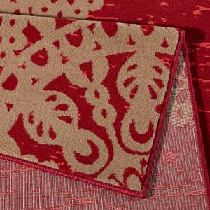 Laagpolig vloerkleed Lace geweven stof - Schoorsteen rood - 80 x 150 cm