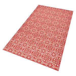 Kurzflorteppich Pattern Mischgewebe - Rot - 80 x 150 cm