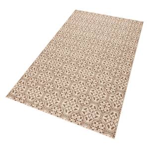 Laagpolig vloerkleed Pattern geweven stof - Beige - 200 x 290 cm