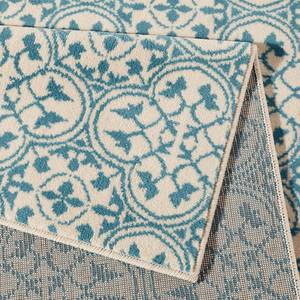 Laagpolig vloerkleed Pattern geweven stof - Blauw grijs - 80 x 150 cm