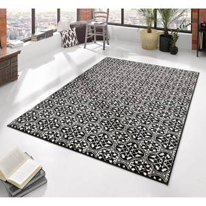 Loper Pattern geweven stof - Zwart - 80 x 200 cm