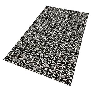 Loper Pattern geweven stof - Zwart - 80 x 300 cm
