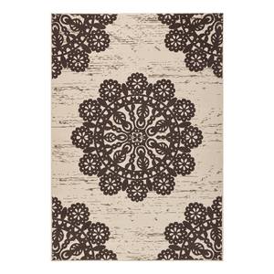 Tapis Lace Tissu - Latte macchiatto - 160 x 230 cm