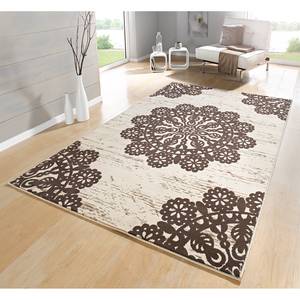 Kurzflorteppich Lace Mischgewebe - Latte Macchiato - 160 x 230 cm