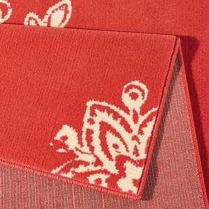 Laagpolig vloerkleed Blossom geweven stof - Schoorsteen rood - 120 x 170 cm