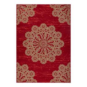 Laagpolig vloerkleed Lace geweven stof - Schoorsteen rood - 160 x 230 cm