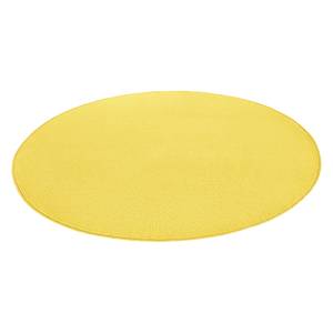 Tapis Fancy Circle Tissu - Jaune solaire - Diamètre : 133 cm