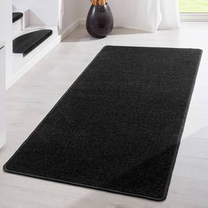 Tapis de couloir Fancy Tissu - Noir fumé - 80 x 300 cm