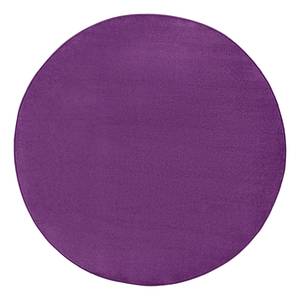 Kurzflorteppich Fancy Circle Mischgewebe - Violett - Durchmesser: 133 cm