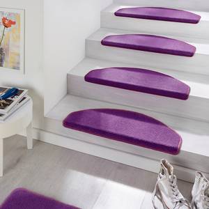 Tapis d’escalier Fancy (lot de 15) Tissu - Mauve