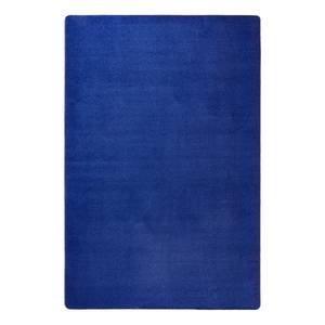 Laagpolig vloerkleed Fancy geweven stof - Donkerblauw - 100 x 150 cm