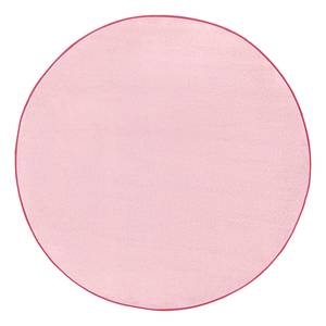 Laagpolig vloerkleed Fancy Circle geweven stof - Roze - Diameter: 200 cm