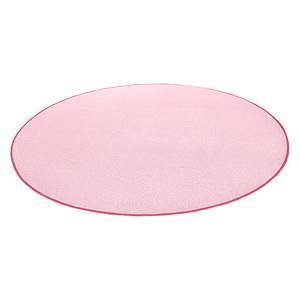 Laagpolig vloerkleed Fancy Circle geweven stof - Roze - Diameter: 200 cm