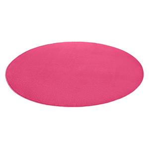 Kurzflorteppich Fancy Circle Mischgewebe - Fuchsia - Durchmesser: 133 cm