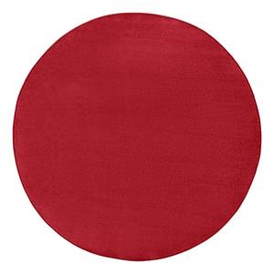 Laagpolig vloerkleed Fancy Circle geweven stof - Schoorsteen rood - Diameter: 133 cm