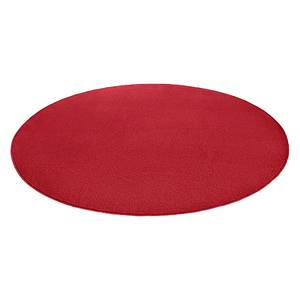Laagpolig vloerkleed Fancy Circle geweven stof - Schoorsteen rood - Diameter: 133 cm