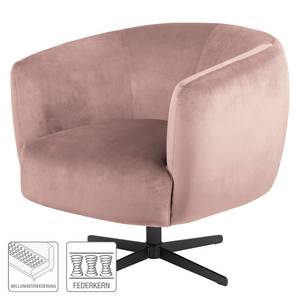 Fauteuil Tuntum fluweel - Oud pink