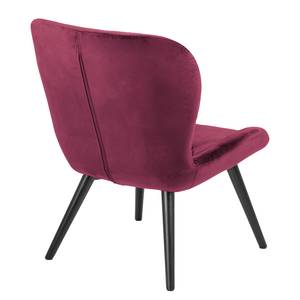 Loungefauteuil Solbjerg fluweel - Kersenrood