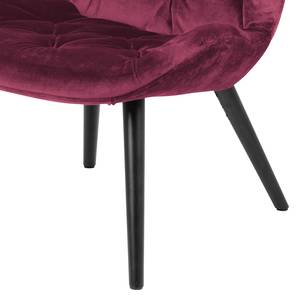 Loungefauteuil Solbjerg fluweel - Kersenrood