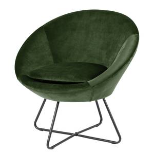 Poltrona Lounge Eicken Velluto Vilda: verde scuro