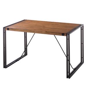 Tavolo da pranzo MANCHESTER Acacia legno massello / metallo, acacia, antracite - 140 x 80 cm