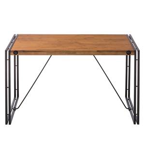 Table MANCHESTER Acacia massif / Métal - Acacia / Anthracite - 160 x 90 cm