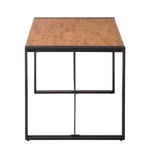 Eettafel Manchester II massief acaciahout/metaal - acaciahout/antracietkleurig - 160 x 90 cm