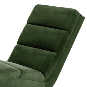 Ligfauteuil Seaham fluweel - Antiek groen