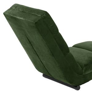 Ligfauteuil Seaham fluweel - Antiek groen