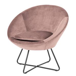 Loungefauteuil Eicken Velours Vilda: Oud pink