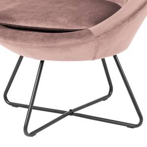 Loungefauteuil Eicken Velours Vilda: Oud pink