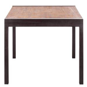 Table MANCHESTER extensible Acacia massif / Métal - Acacia / Anthracite - 140 x 90 cm