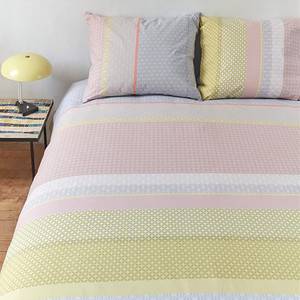 Parure de lit Dolly Coton - Multicolore - 260 x 200/220 cm + 2 oreillers 70 x 60 cm