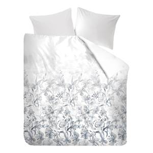 Parure de lit Breezy Garden Coton - Blanc vintage - 200 x 200/220 cm + 2 oreillers 70 x 60 cm