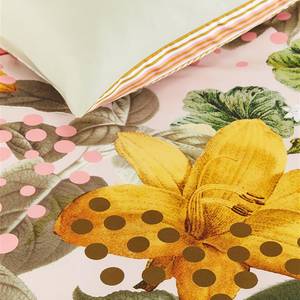 Parure de lit Botanical Flower Coton - Multicolore - 140 x 200/220 cm + oreiller 70 x 60 cm