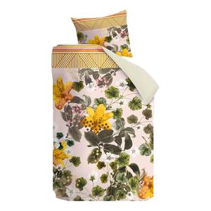 Parure de lit Botanical Flower Coton - Multicolore - 135 x 200 cm + oreiller 80 x 80 cm