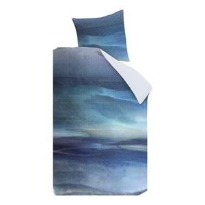 Parure de lit Départ Coton - Bleu - 155 x 220 cm + oreiller 80 x 80 cm