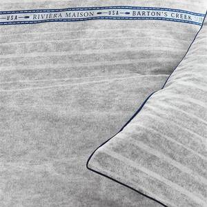 Parure de lit Bartons Creek Coton - Gris clair - 155 x 220 cm + oreiller 80 x 80 cm