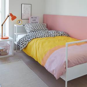 Parure de lit enfant Mette Coton - Jaune - 100 x 135 cm + oreiller 60 x 40 cm