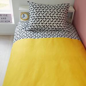 Parure de lit enfant Mette Coton - Jaune - 100 x 135 cm + oreiller 60 x 40 cm