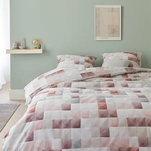 Beddengoed Ariadne Colours Katoen - Schoorsteen rood - 140x200/220cm + kussen 70x60cm