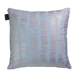 Coussin Abbony Coton - Bleu clair / Cuivre