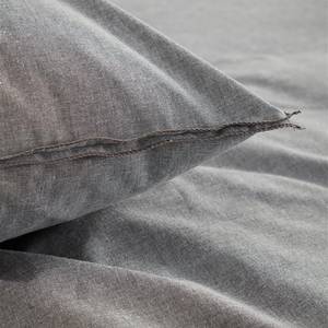 Parure de lit Double Cord Coton - Tourbe - 200 x 200/220 cm + 2 oreillers 70 x 60 cm