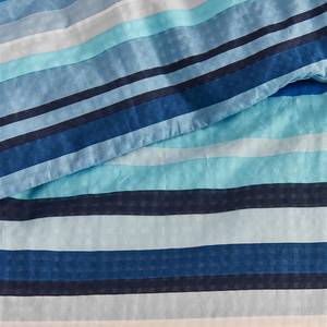 Parure de lit Loiz Coton - Bleu - 260 x 200/220 cm + 2 oreillers 70 x 60 cm